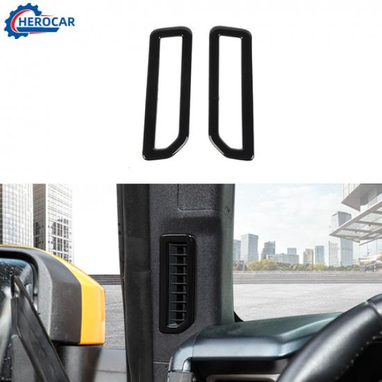 

For 21-25 Ford Bronco Black Front Left&Right Side A-pillar Air Vent Cover Trim
