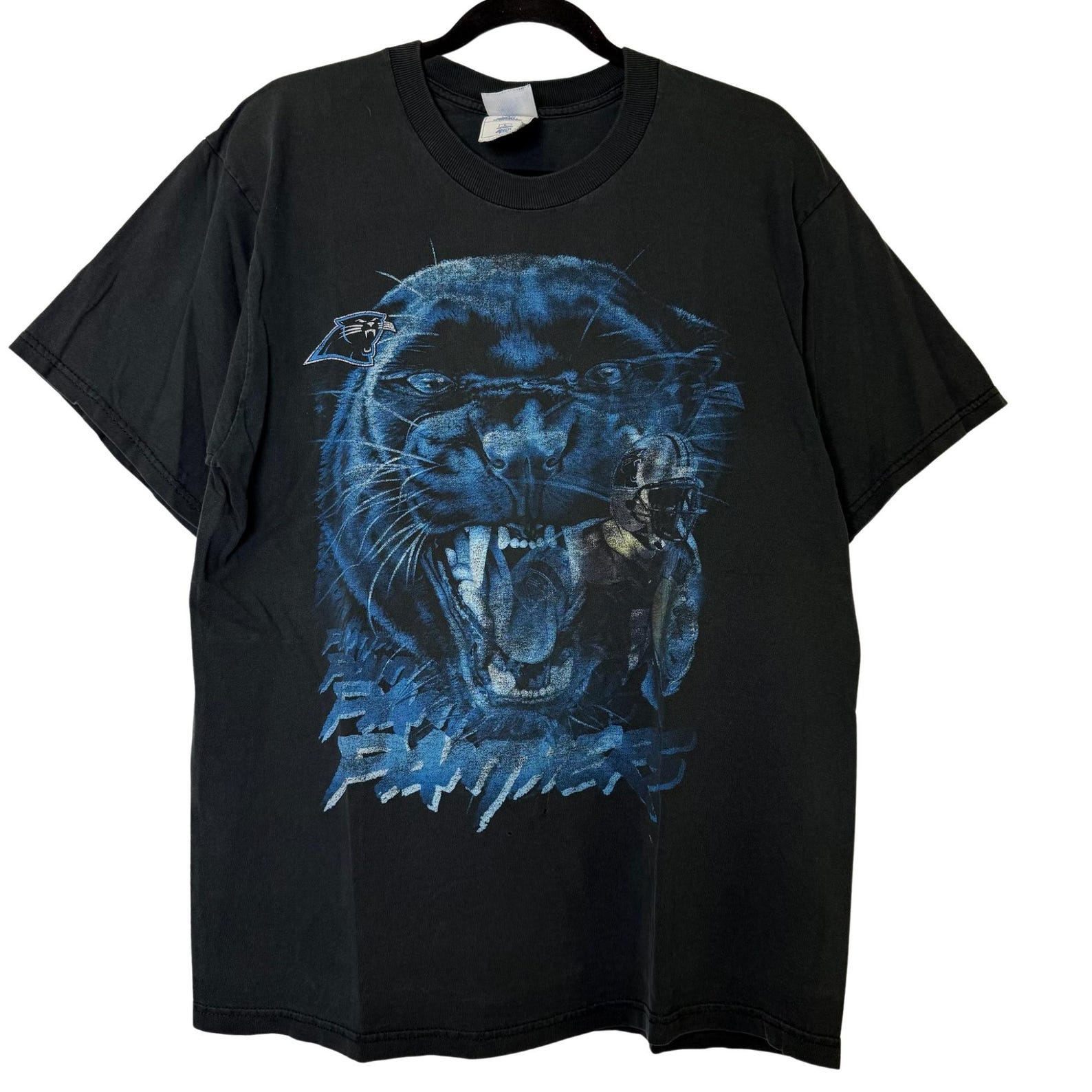 90s Carolina Panthers T shirt Sz L (B2898) 4XL