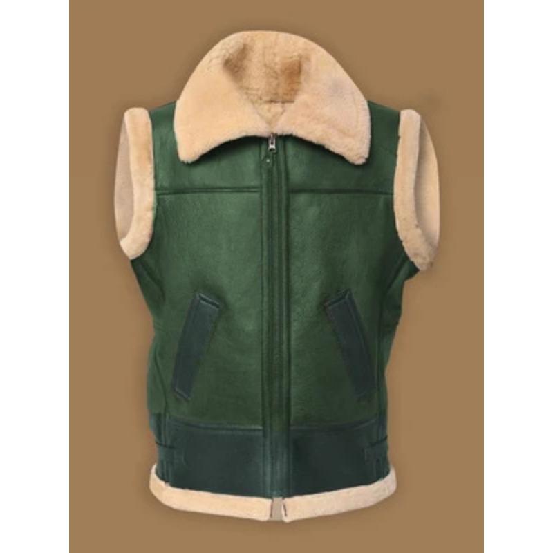 

Зимний молодежный повседневный жилет на молнии без капюшона с боковыми карманами и меховой отделкой 5XL