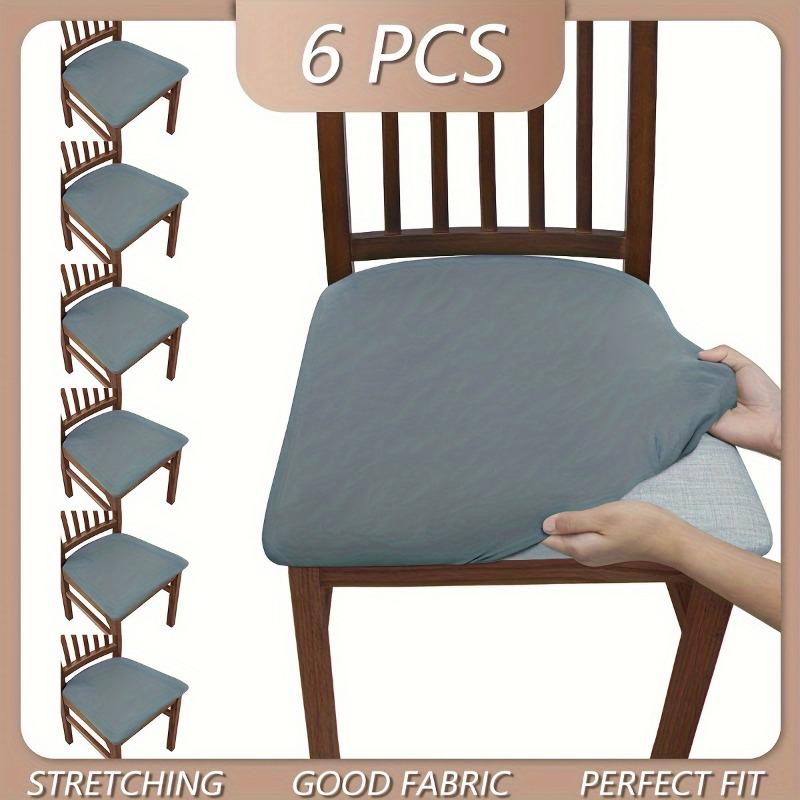 1PACKsolid Color Flocked High Elastic Chair Cover, Simple and Elegant, Soft and Comfortable, Suitable for Restaurant Chair Protective Cover