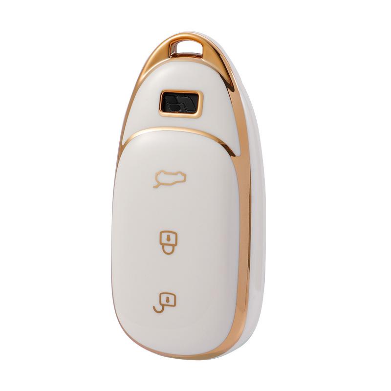 2021 Ideal One Key High-End TPU Goldrand Auto-Fernbedienung Schutzhülle