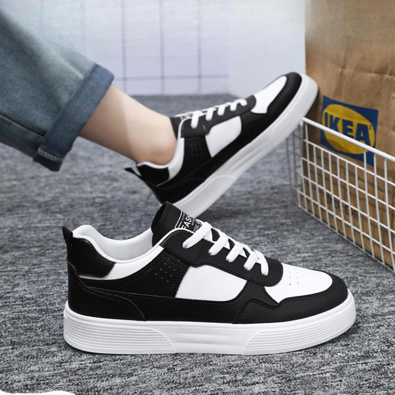 Fashion Men Vulcanized Shoes Summer New Breathable White Shoes Men Korean Style Trendy Versatile Sports Shoes Casual Sneakers