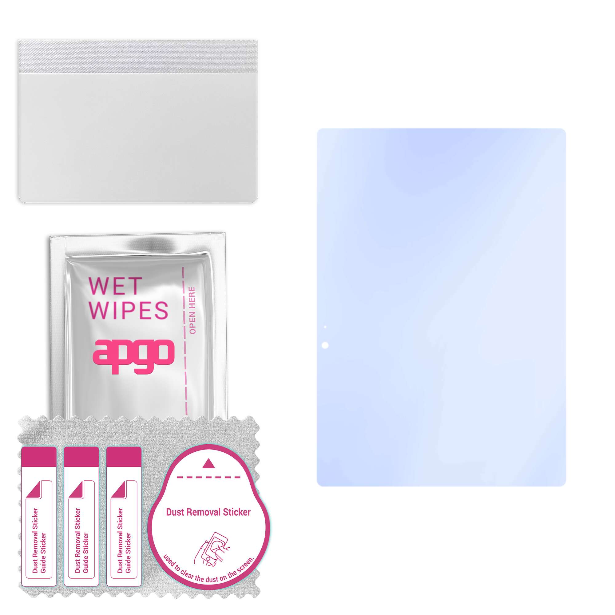 

apgo Ultra-Clear 9H Hybrid protective glass compatible with Teclast T20, flexible nano glass, great replacement for tempered glass, scratch-resistant,