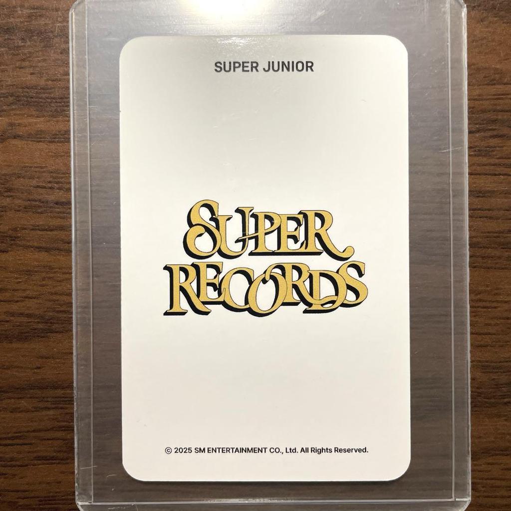[USED] SUPER JUNIOR Korea Pop-Up MD Purchase Bonus Trading Card Yesung
