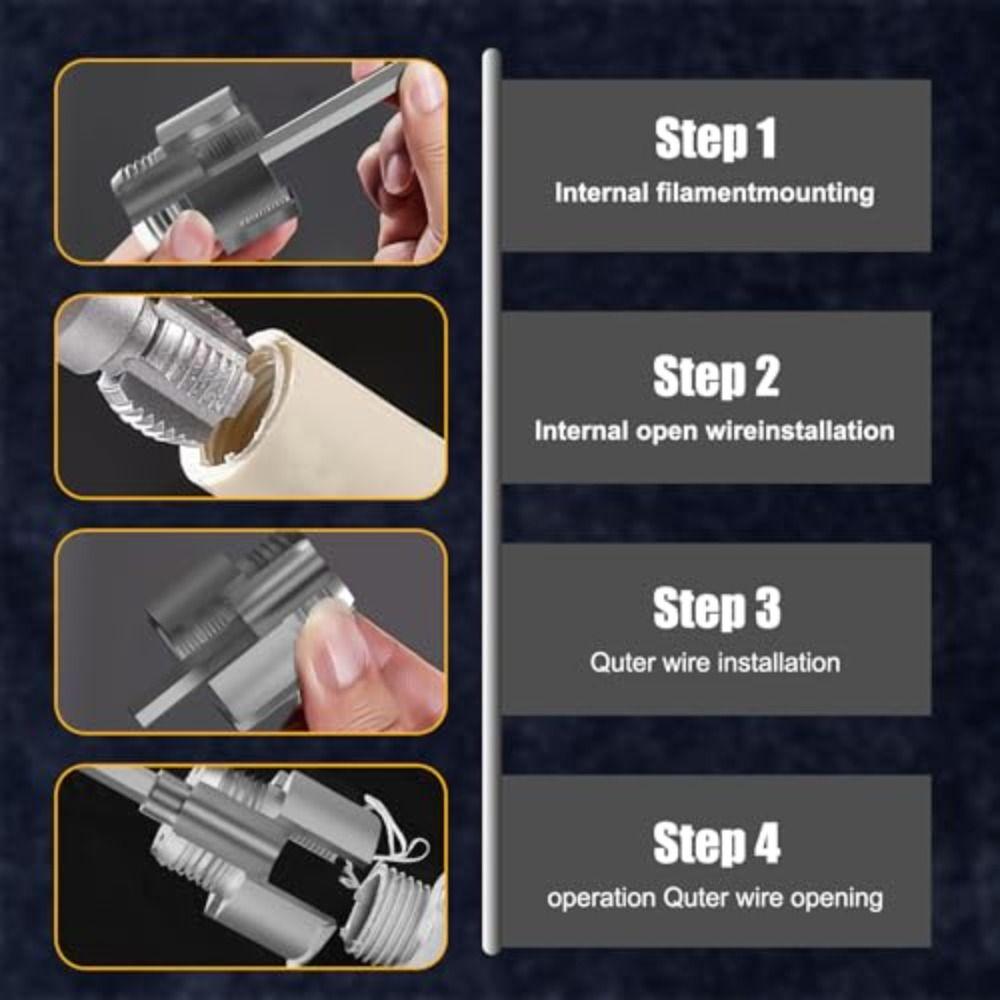 1 Inch Pipe Threader Internal External Easy-Operate PVC PPR Threading Tap Powerful Claw Multi-Use Universal Thread Tool