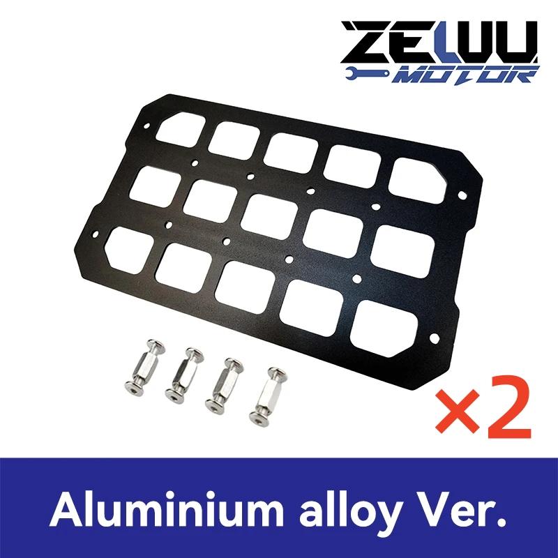 Motorcycle Molle Panel For Trunk Storage Aluminum Alloy Waterproof Tactical Universal Side Box Organizer Modular Storage