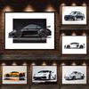 Luxury Supercar Graffiti Canvas Painting Classic Huracan Racing Poster Print Fashion Sports Car Watercolor Wall Art for Home De