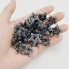 10PCS 21mm Transparent Hollow Out Pentagram Vertical Hole Bead Acrylic Straight Hole  Bead DIY Mobile Phone Chain Accessory