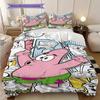 Spongebob Squarepants Day Life Bedding 1 Duvet Cover 2 Pillowcase Without Core Bedding Set Christmas Birthday Gift Duvet Cover And Pillowcase