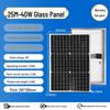 Monocrystalline Solar Panel Power System for Home & RV, 12V/24V with Lithium Battery Charging