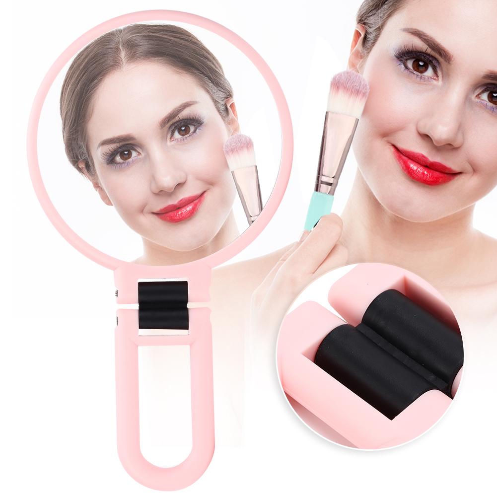 5X Magnifying Folding   Cosmetic Mirror Travel Portable Makeup Mirror