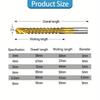 6pcs Twist Drill Bit Set 3-8mm Suitable for Serrated Grooving Cutting Tap Spiral Metal Plastic Hole Woodworking Tools