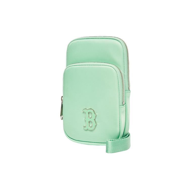 New MLB Polyester Crossbody Cell Phone Pouch Mini Unisex Jelly Color Morandi Green 3ACRH062N-43KAL
