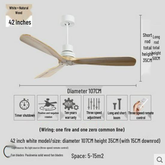 Nordic Modern LED Ceiling Fan Light for Living Room and Bedroom