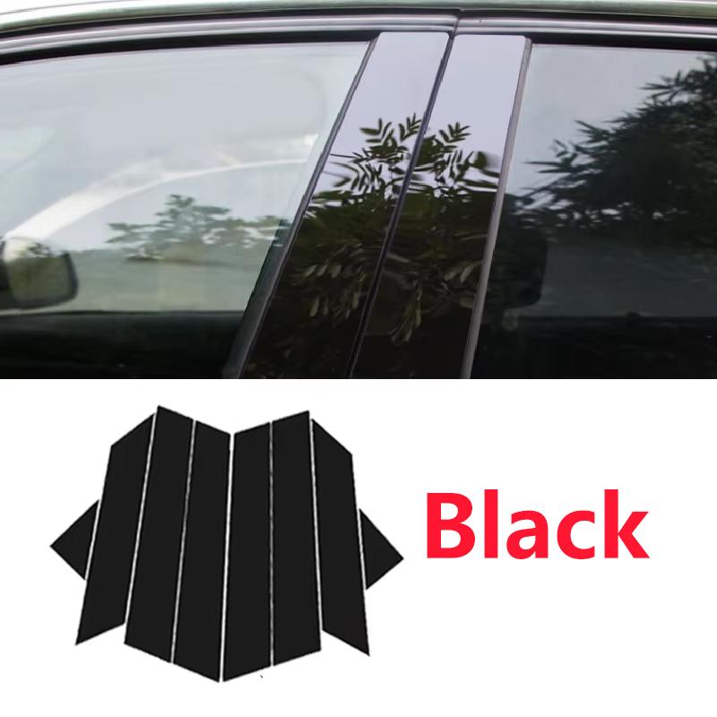 For Chery Tiggo 4 Pro 2024 Accessories 2017~2025 8 PCS Window Trim Cover B C Pillar Posts Center Column Stickers Car Accessories