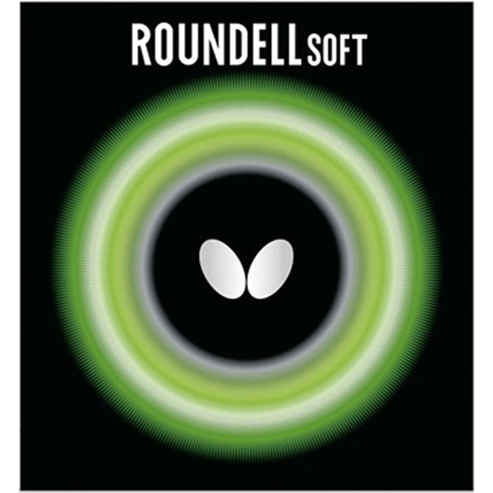 Butterfly Table Tennis Roundel High Tension Back Black Thickness 05880 Rubber, Soft, Rubber, (278),
