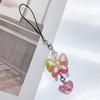 Elegant Keychain Charm Butterfly Phone Charm Bag Phone Chain Lovely Phone Charm Modern Key Ornament for Women and Girls