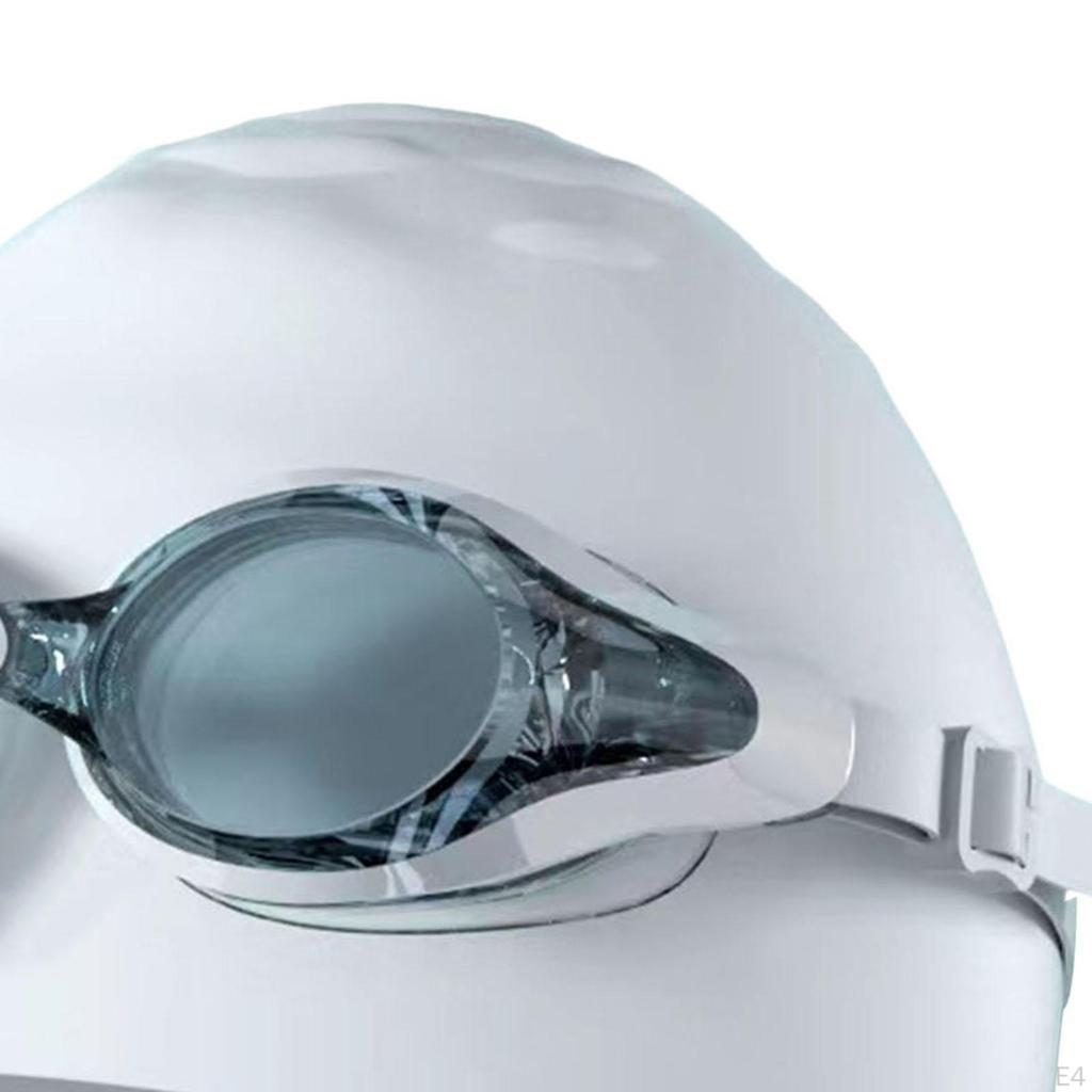 Swim Goggles & Cap Set Clear Vision Compact No Leakage Swimming Glasses violet