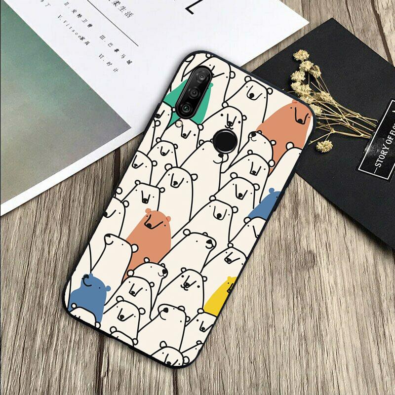 Grizzly Bear For Huawei Nova Y72 Y73 Y90 Y70 Y60 Y91 Y61 12s 12i 11i 8i 9 10 SE P40 Lite P60 P30 Pro Case