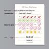 Simple 30-Day Self-Discipline Punch Card Planner - Mini Portable Efficiency Notepad