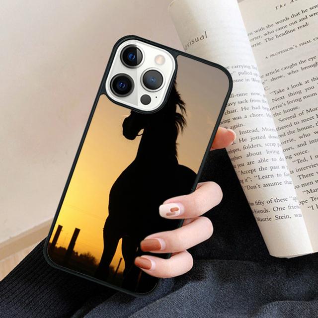 1233 Gray Shire Horse Phone Case Back Cover for iPhone 17 Air 16 15 14 13 11 12 Pro Max Plus Fundas Coque