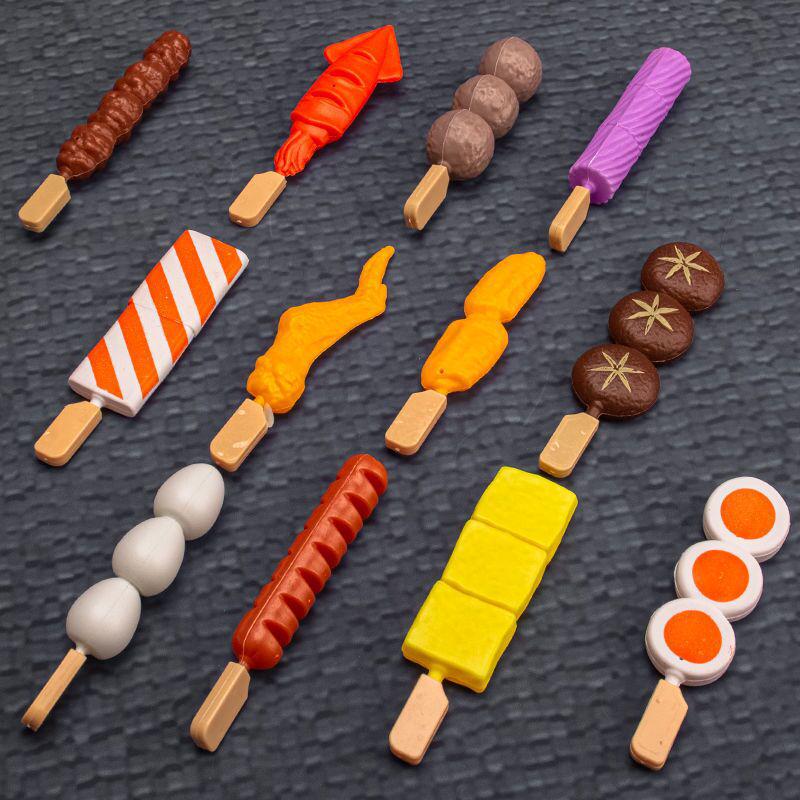 Children's Pretend BBQ Set: Kitchen Play Barbecue Skewers with Simulation Food