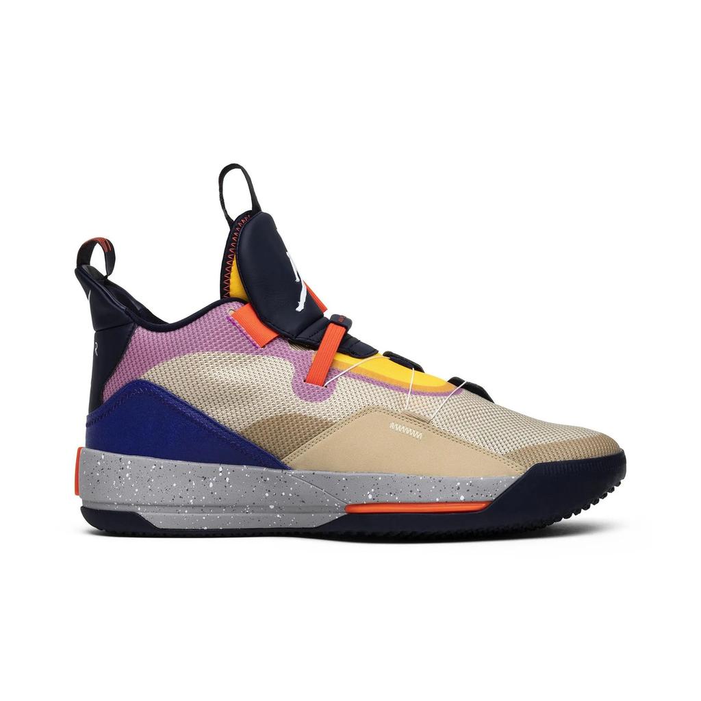 Air Jordan 33 'Visible Utility' (Unisex) Particle Beige / University Red-Infrared-Obsidian 23 Basketball Shoes AQ8830 200