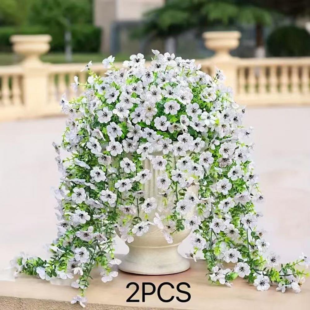 Artificial Violets Vine Flower Artificial Flowers Flower Vine Artificial Vine Flower Garland Fake Hanging Plant Garden Decor