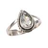 Natural Green Amethyst Gemstone Handmade 925 Sterling Silver Ring Size 8.5 U6h78