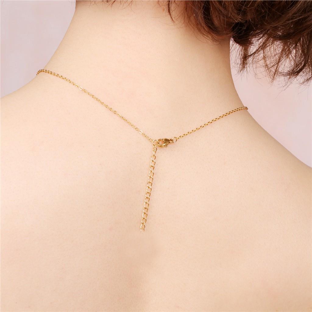 Stainless Steel Alphabet Letter Pendant Necklace A-Z Initial Charm Heart Shape Design Adjustable Chain Hypoallergenic Jewelry for Everyday Wear