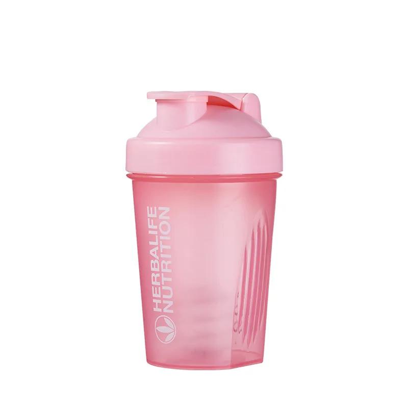 Sport Shaker Bottle 400Ml Whey Protein Powder Mixing Bottle Leak-Proof Sport Fitness Gym Shaker Outdoor Plastic Drink Bottle