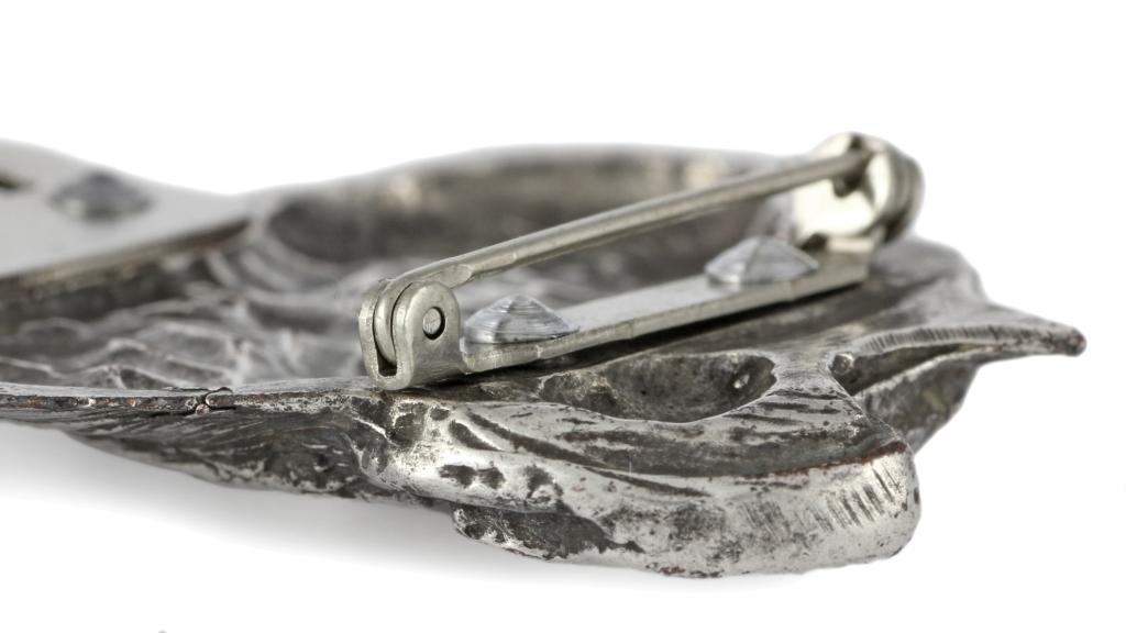 Presa Canario, Dogo Canario, Canary Mastiff – Brooch with a clip, holder for a start number – Design 02 | Art-Dog