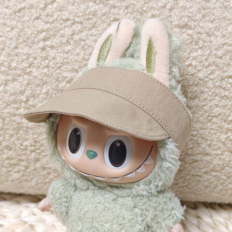 Labubu 17CM Vinyl Pendant Baseball Cap with Macaron Doll Dress-Up Accessories, In Stock