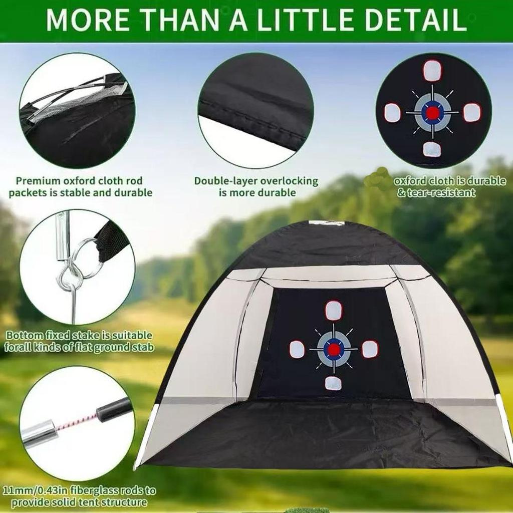 Outdoors Golf Practice Net, Golf Net Backyard Driving, Golf Swing Net, Heavy Duty Golf Practice Hitting Net, Quick Setup Golf Net with Carry Bag