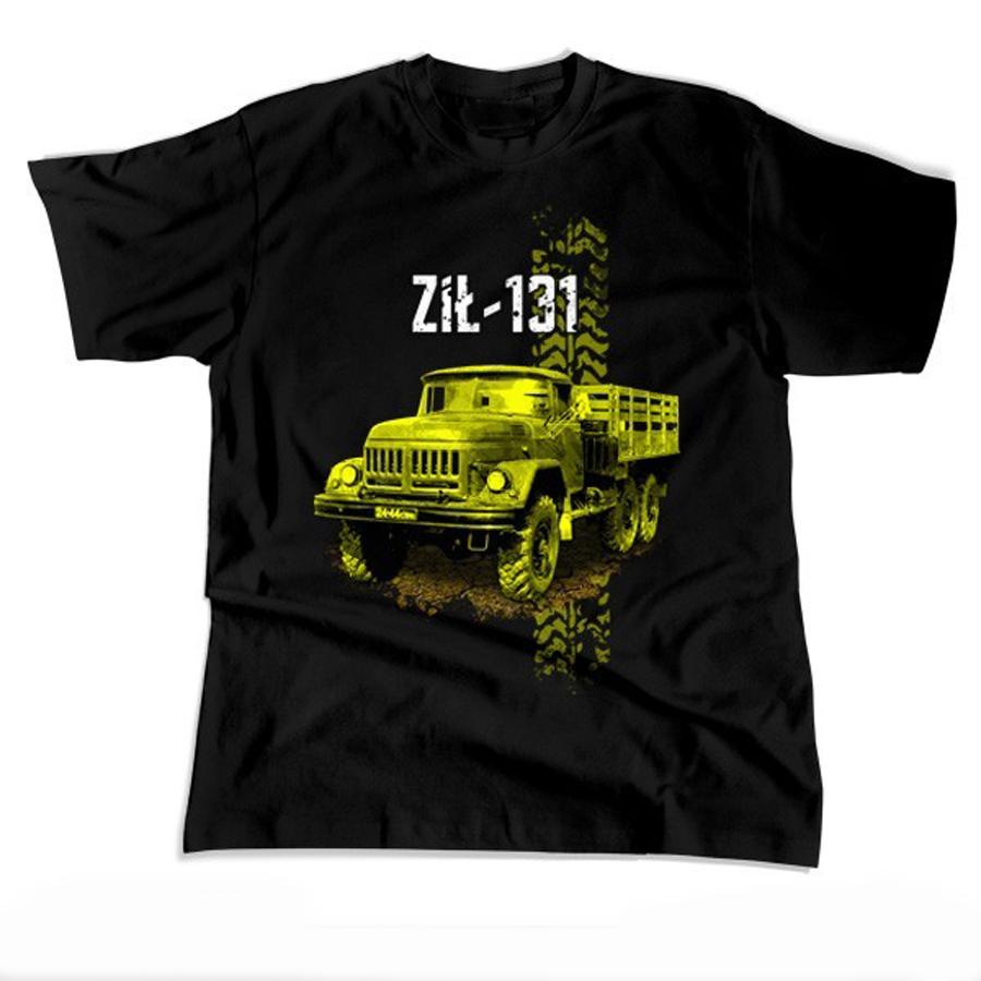 Retro Soviet ZiL-131 General Utility Truck T Shirt Short Sleeve Casual 100% Cotton O-Neck Summer Mens T-shirt New