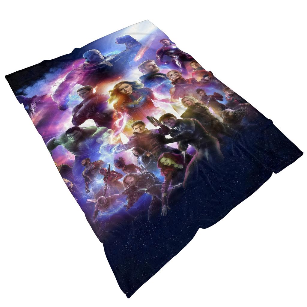 Marvel Flannel thin Blanket Bedroom Living Room Sofa Blanket Student Nap Office Nap Camping Trip Girlfriend Gift