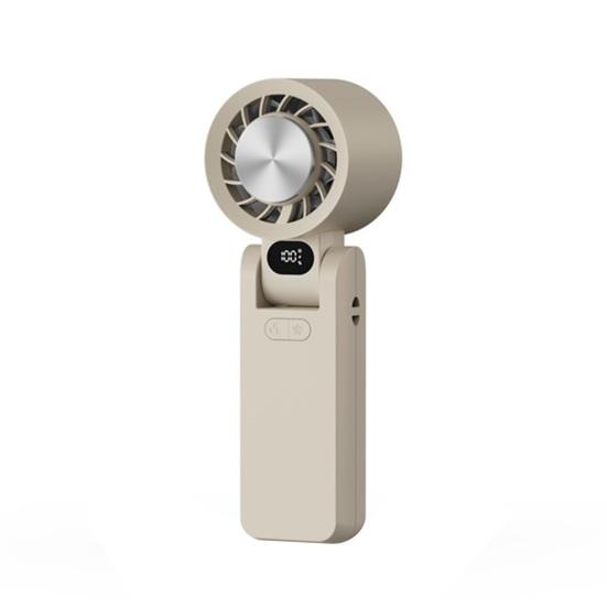 

Мини портативный ручной вентилятор с цифровым дисплеем, 100-скоростным бесщеточным двигателем, складной конструкцией, перезаряжаемый персональный охладитель-вентилятор абрикосовый