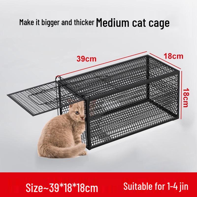 Automatic Cat Trap Cage - Humane and Stylish Rescue Solution