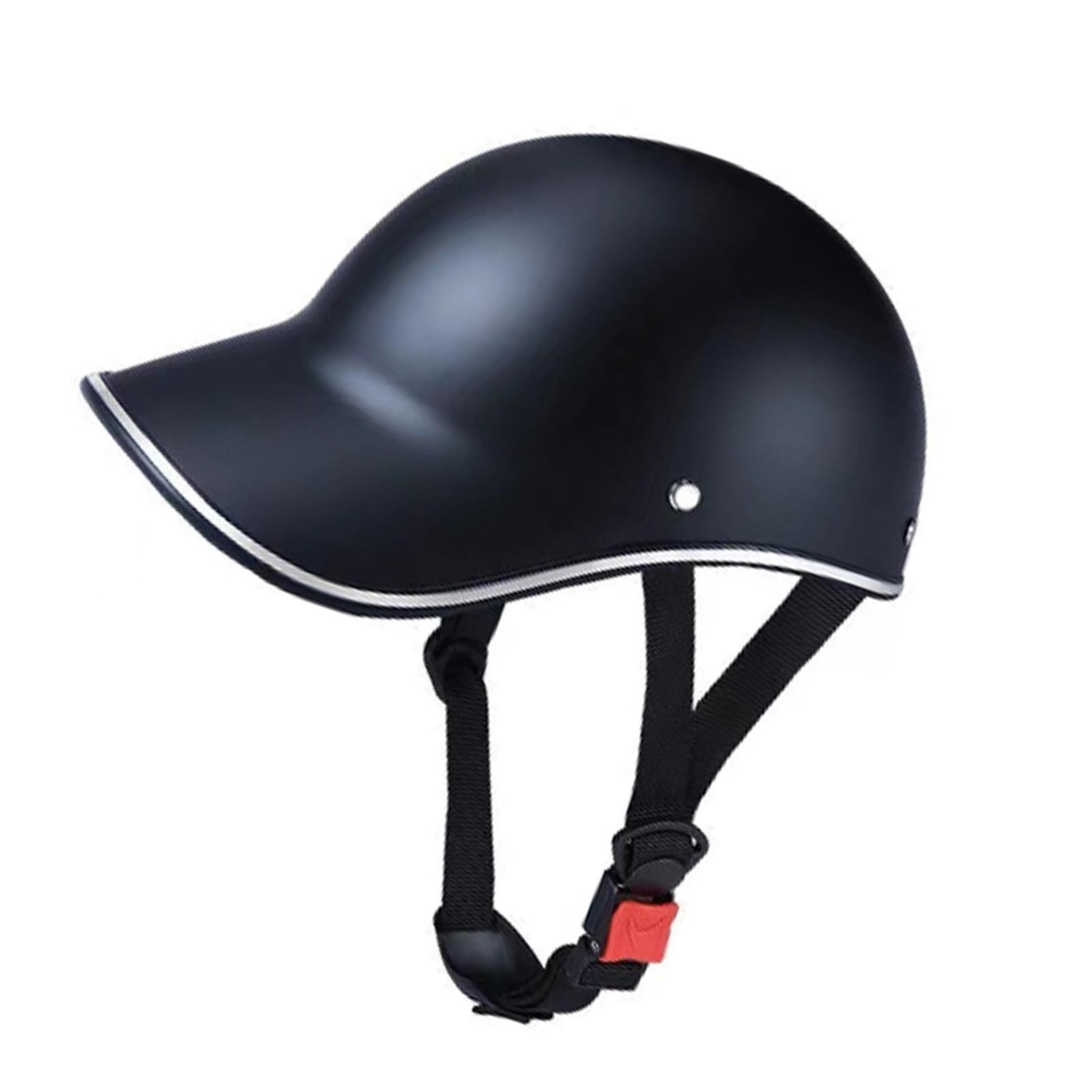 

Мотоциклетный шлем в бейсбольном стиле, каска, дышащая, регулируемая, легкая, из АБС-пластика, черная