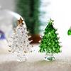 Cute Christmas Tree Miniature 3D Tree Statue Beautiful Crystal Tree Figurine  Home Decor