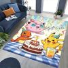 1pc Pikachu, Charmander & Jigglypuff Birthday Party Chair Mat, Non-Slip Carpet for Office, Home Decor, Living Room, Bedroom, Game Room, Festive Gift,