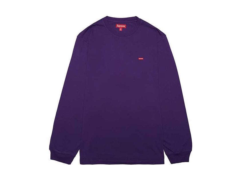 Supreme Small Box L S Tee Purple XL