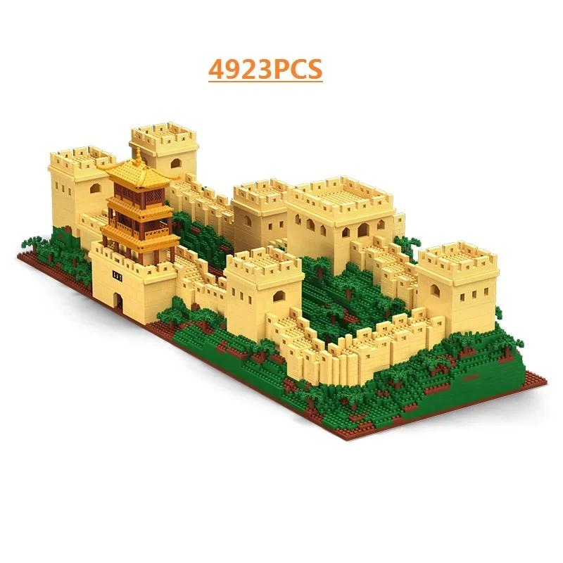 Moyu Mini Blocks Chinese Castle Architecture Great Wall Building Bricks Assembly Toy Kids Gift Adults Present Girl Birthday