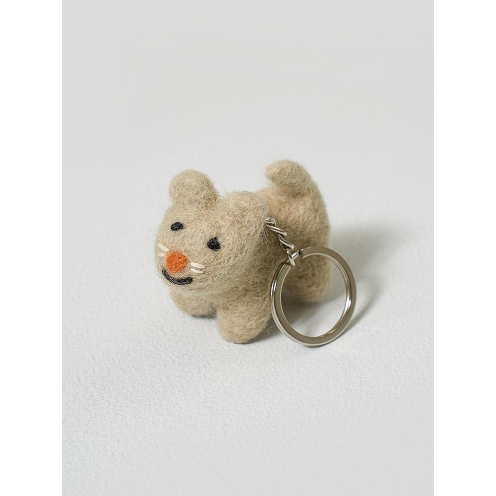 

Daiso Брелок из шерсти в форме животного Бородатая собака