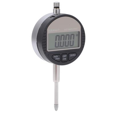 Digital Dial Indicator 0.01mm/0.0005in 0 To 25.4mm/1in LCD Display Alloy Probe ABS Electronic Dial