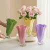 Cabbage Shaped Glass Vase Water Nourishing Flowers Roses Lilies Living Room Dining Table Wealth Ornaments Home Decoration