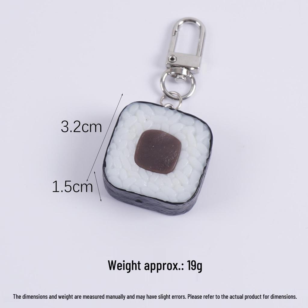 Onigiri Nori Rice Square Sushi Keychain Toy Pendant