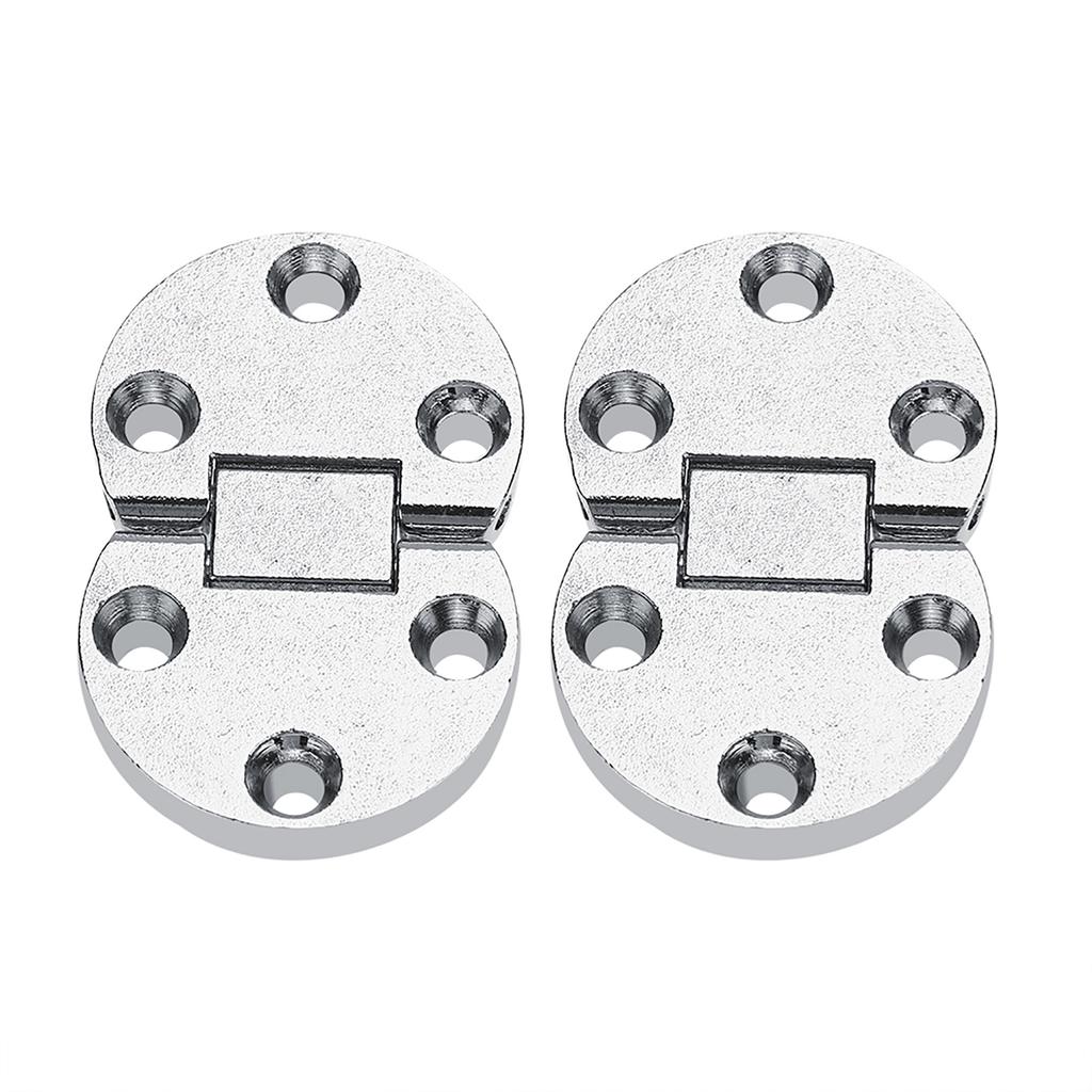 2Pcs Zinc Alloy Self Supporting Folding Table Hinges Home Flap Tables Furniture Oval Hardware