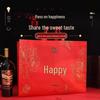 Large Red Double Happiness Wedding Favor Gift Bag Box