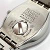 Used 824 Working Item Battery Replaced Swatch IRONY SWISS Men's Watch Quartz 3 Hand Silver Calendar Luminous Popular Rare